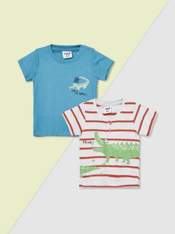 max - Boys Printed T-Shirt Multi-Color