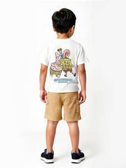 max - Boys Spongebob Print T-Shirt White