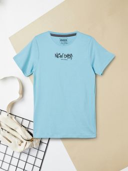 max - Boys Printed T-Shirt Blue