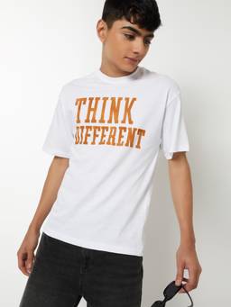 max - Boys Printed T-Shirt White