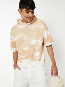 max - Boys Tie and Dye Hooded T-Shirt Multi-Color