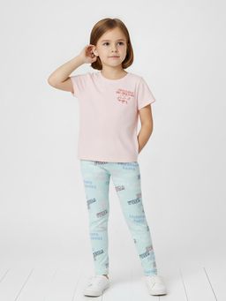 max - Girls Printed T-Shirt Pink