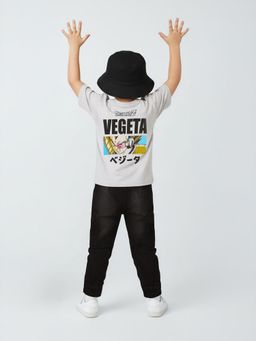 max - Boys Dragonball-Z Print T-Shirt Grey