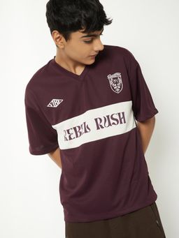 max - Boys Printed T-Shirt Wine