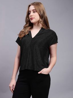 Saffe - Shimmery Lurex Paty Wear Top