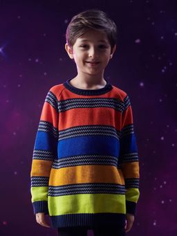 Somersault - Multicolour Horizontal Stripe Pullover Sweater