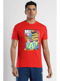 Reebok - Men Red Skate T-Shirt
