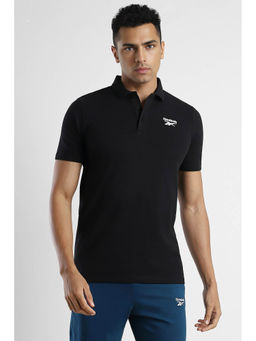 Reebok - Men Black Polo T-Shirt