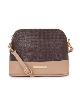 Lapis O Lupo - Beige Animal Print Sling and Cross bags