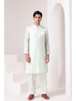 Barara Ethnic - Serene Green Traditional Kurta with Pyjama (Set of 2)