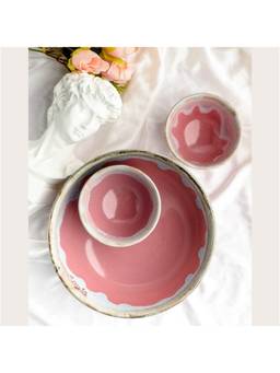 Amalfiee Ceramics - Handmade Rouge Premium Dinner Set Of 28Pcs