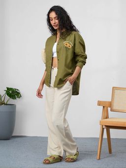 The Souled Store - Originals Cotton Linen: Flower Child Women Shirt