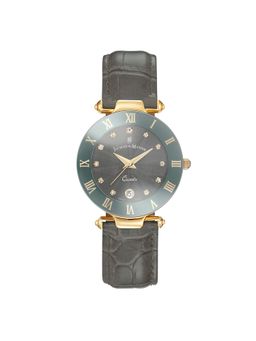 Jacques Du Manior - Coupole Fashion Swiss Made Analogue Grey Round Dial Womens Watch- Rc.97