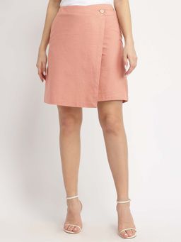 FableStreet - Pink Pure Cotton Skort