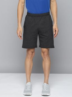 Alcis - Men Charcoal Grey Solid Running Shorts