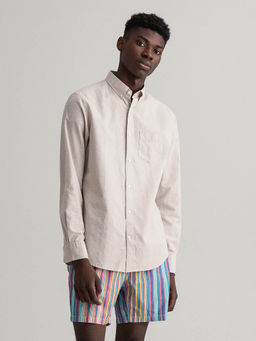 GANT - Khaki Solid Casual Shirt
