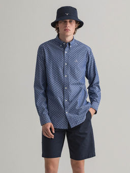 GANT - Blue Printed Casual Shirt