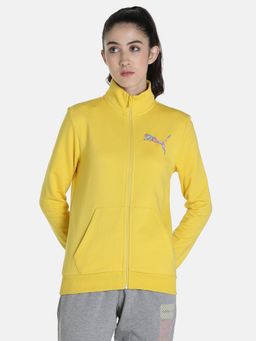 Puma - Graphic Womens Yellow Jacket