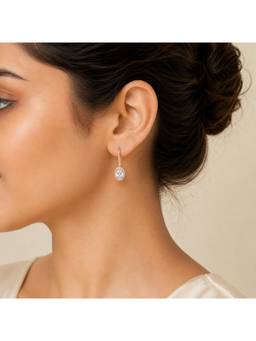 RUHA JEWELS - Celeste Oval Drop Earrings