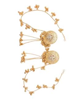 VENI - White Brass Gold-Plated Earrings