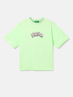 United Colors of Benetton - Boxy Fit Round Neck Printed T-Shirt