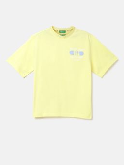 United Colors of Benetton - Boxy Fit Round Neck Printed T-Shirt