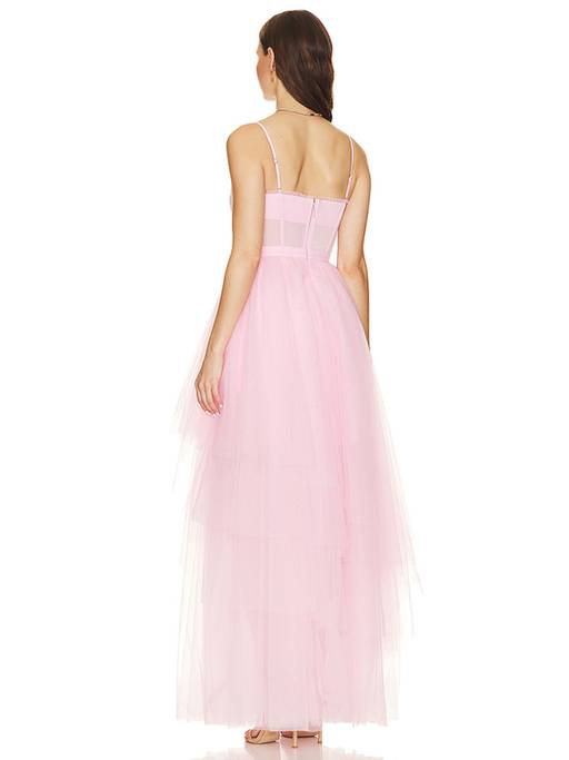 cotton candy la red dress Mesh Mini Crafted from 100% cotton Corset Sleek Evening Gown SamFBcinco Color:RUBY RED