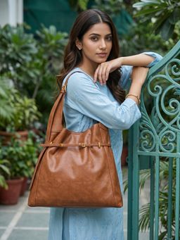 ROCIA - By Regal Brown Women Stylish Shoulder Bag