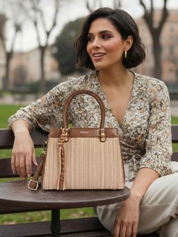 ROCIA - By Regal Coffee Women Smart Day Handbag With Detachable Strap