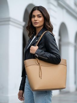 ROCIA - By Regal Beige Women Classic Day Tote Bag