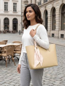 ROCIA - By Regal Apricot Women Smart Day Tote Bag - Orange