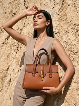 ROCIA - By Regal Brown Women Classic Smart Day Handbag