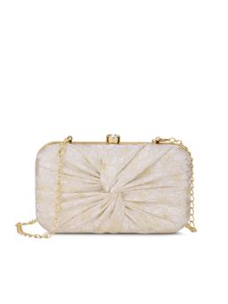 Lavie - Womens Bloom Oval Frame Clutch With Detachable Strap - Gold Metallic (S)