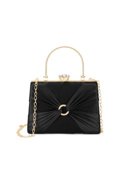 Lavie - Womens Misha Handle Frame Clutch With Detachable Strap - Black (S)