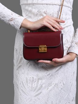 Kazo - Women Remi Sling Bag - Wine (S)