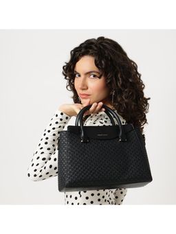 Fastrack - Noir Gridelle Satchel Bag With Detachable Strap