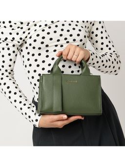 Fastrack - Chic Olive Satchel Bag With Detachable Strap