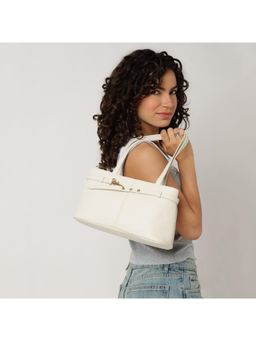 Fastrack - Gilded Lock Handbag - Off White