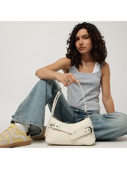 Fastrack - Buckle Up Handbag - Off White