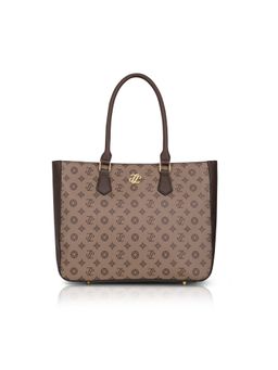 Lavie Signature - Pittsburgh Monogram Tote Bag - Coffee (L)