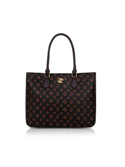 Lavie Signature - Pittsburgh Monogram Tote Bag - Choco (L)