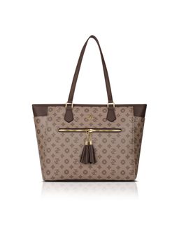 Lavie Signature - Knoxville Monogram Tote Bag - Coffee (L)