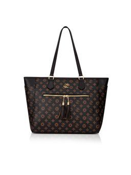Lavie Signature - Knoxville Monogram Tote Bag - Choco (L)