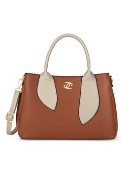 Lavie Signature - Women Sabria 3C Satchel Bag With Detachable Strap - Tan (M)