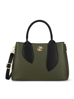 Lavie Signature - Women Sabria 3C Satchel Bag With Detachable Strap - Olive (M)