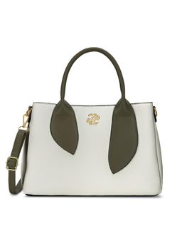 Lavie Signature - Women Sabria 3C Satchel Bag With Detachable Strap - Off White (M)
