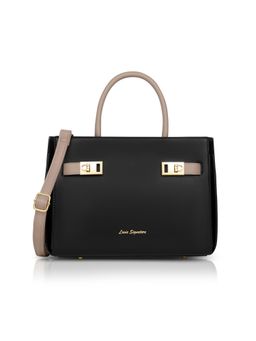 Lavie Signature - Women Delphia Satchel Bag With Detachable Strap - Black (M)