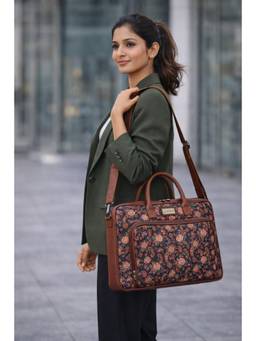 Sibia Bags - Jamdani Morni Laptop Bag With Detachable Strap