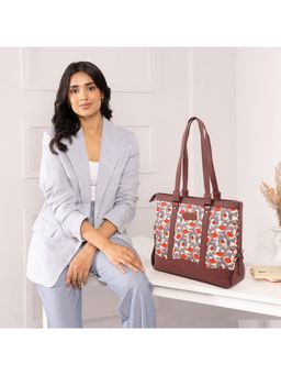 Sibia Bags - Rogan Art Handbag With Detachable Strap - Grey