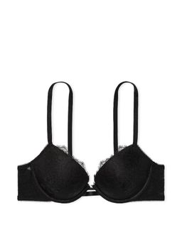 Victoria's Secret - Very Sexy Rose Lace Push-Up Bra Black